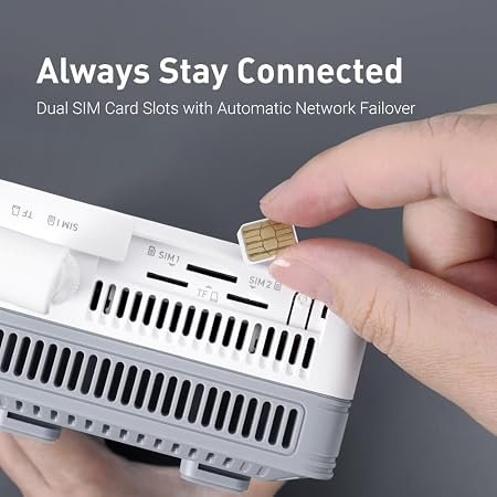 5G Router with Dual SIM and 6400mAh Battery | 5G NR, Wi-Fi 6, Battery, Dual-SIM, Multi-WAN, VPN, T-Mobile & AT&T IoT Certified - Image 2