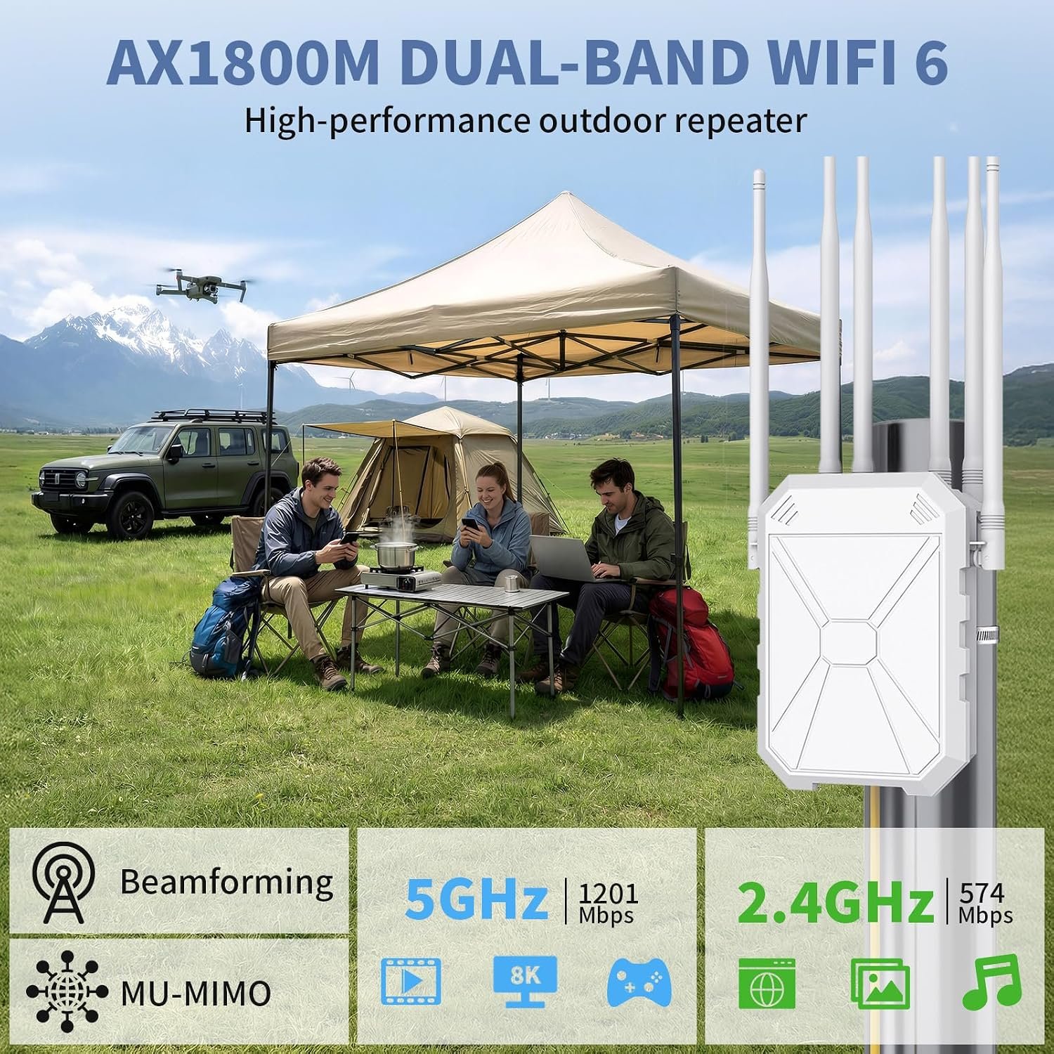 GL.iNet Flint 3 WiFi 7 Router – Tri-Band, 6GHz Speed, Long Range, VPN, 5x 2.5G Ports - Image 6